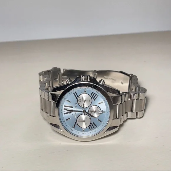 Michael Kors Bradshaw Chronograph Blue Ladies Watch ✨️